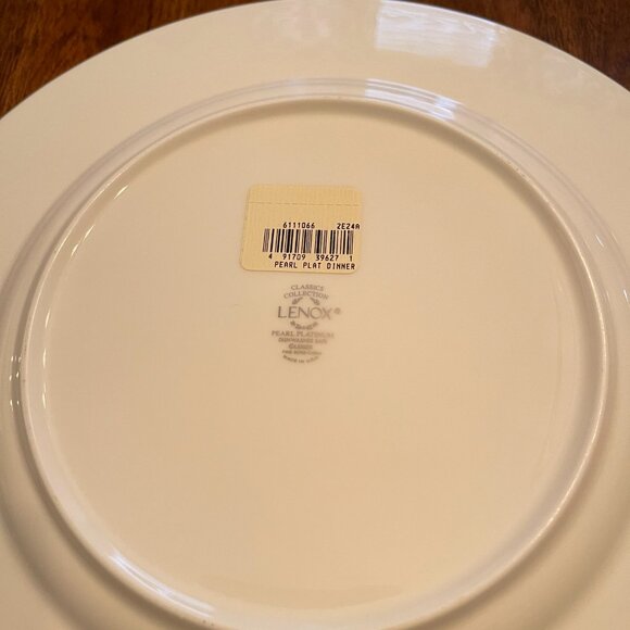Dinner Plate Pearl Platinum by Lenox up to 12 Available - Picture 10 of 11